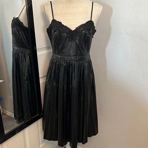NEW•EXPRESS Faux leather dress•Medium